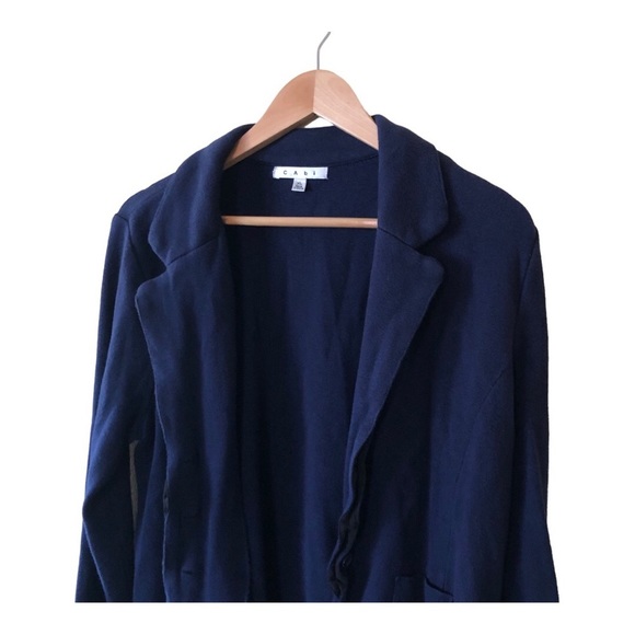 CAbi Breakthrough Sweater Blazer Women's Size XL Blue - Picture 4 of 8